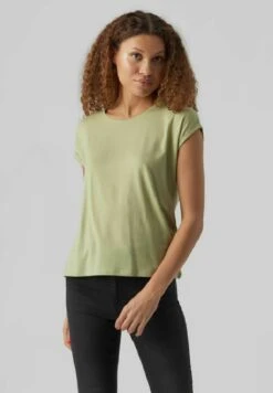 Vero Moda Vmava Plain Ss Gajrs Noos - T-Shirt Basic - Reseda