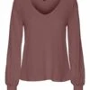Vero Moda Curve Longsleeve - Rose Brown -Vero Moda Winkel 7c7327993a674c6faf68c2e2b81ff17e