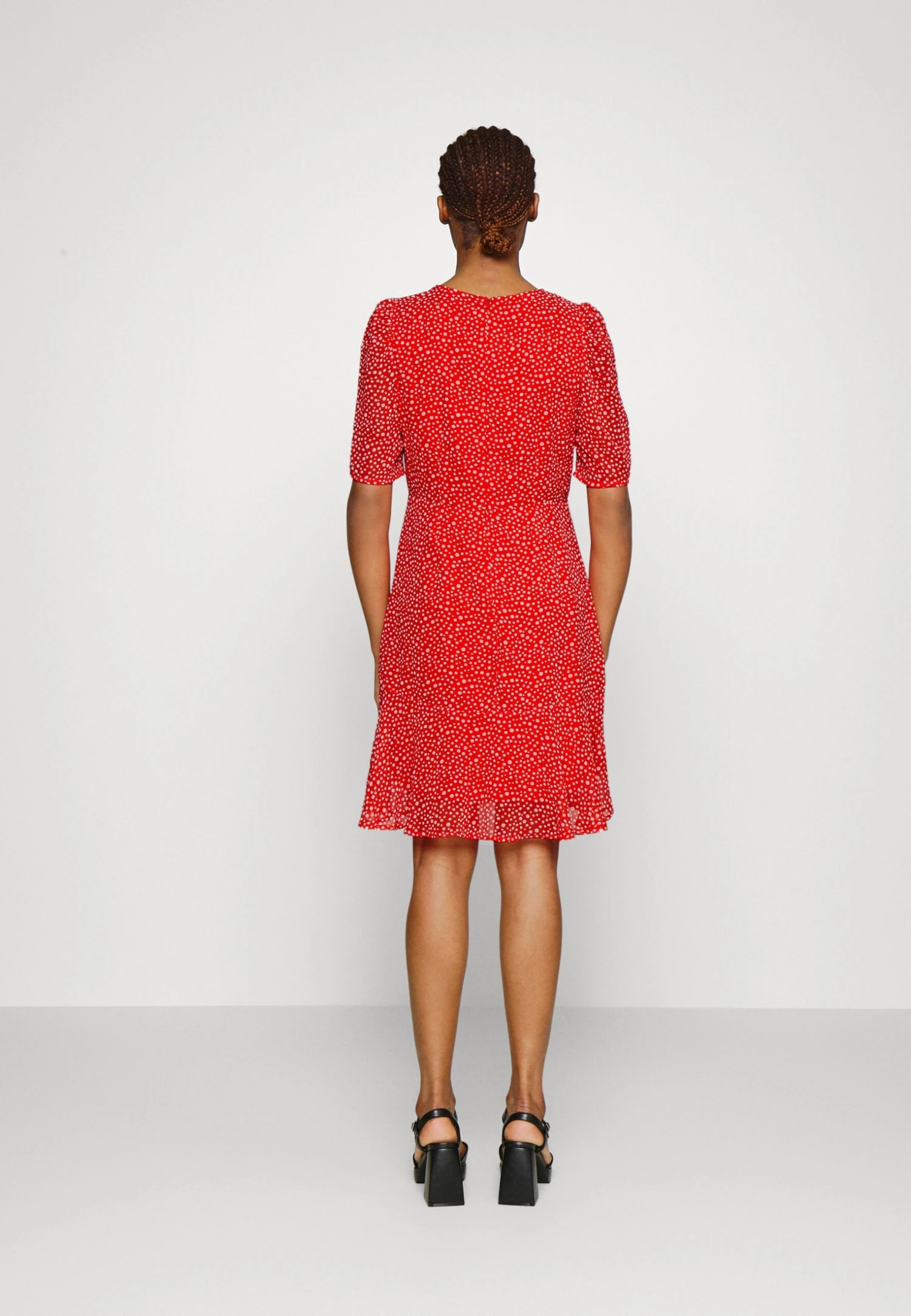 Vero Moda Vmnora Short Dress - Jurk - Goji Berry 5 Vero Moda Vmnora Short Dress - Jurk - Goji Berry - Afbeelding 3