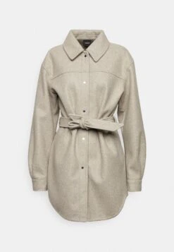 Vero Moda Tall Vmvince Jacket- Halflange Jas - Silver Mink/Melange -Vero Moda Winkel 81f6076bfbd04015a24c451a5db83d1a