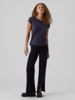 Vero Moda Vmava Plain Ss Gajrs Noos - T-Shirt Basic - Night Sky -Vero Moda Winkel 8262e3a54e364bc086596b1127fd77ed