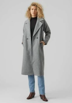 Vero Moda Mantel - Light Grey Melange