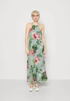 Vero Moda Vmkatniss Button Maxi Dress - Galajurk - Chinoise Green