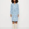 Vero Moda Vmnya Catch Calf Shirt Dress - Blousejurk - Little Boy Blue/Nuna