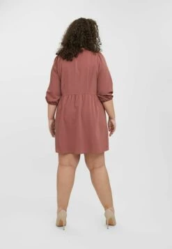 Vero Moda Curve 3/4-Ärmeliges - Jerseyjurk - Rose Brown -Vero Moda Winkel 89b53b50e001404e8acec9b7ef3150a2