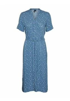 Vero Moda Vmvica S/S Ga Wvn Noos - Blousejurk - Captains Blue -Vero Moda Winkel 89dbd2b2c418410eb62268311f2760ad