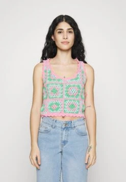 Vero Moda Petite Vmvea - Top - Bright Green/Bonbon/Limpet