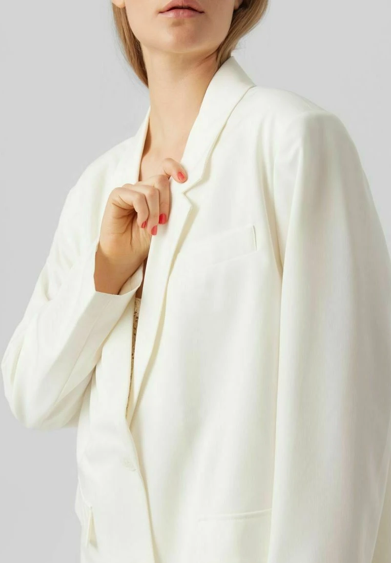 Vero Moda Halflange Jas - Snow White 6 Vero Moda Halflange Jas - Snow White - Afbeelding 4