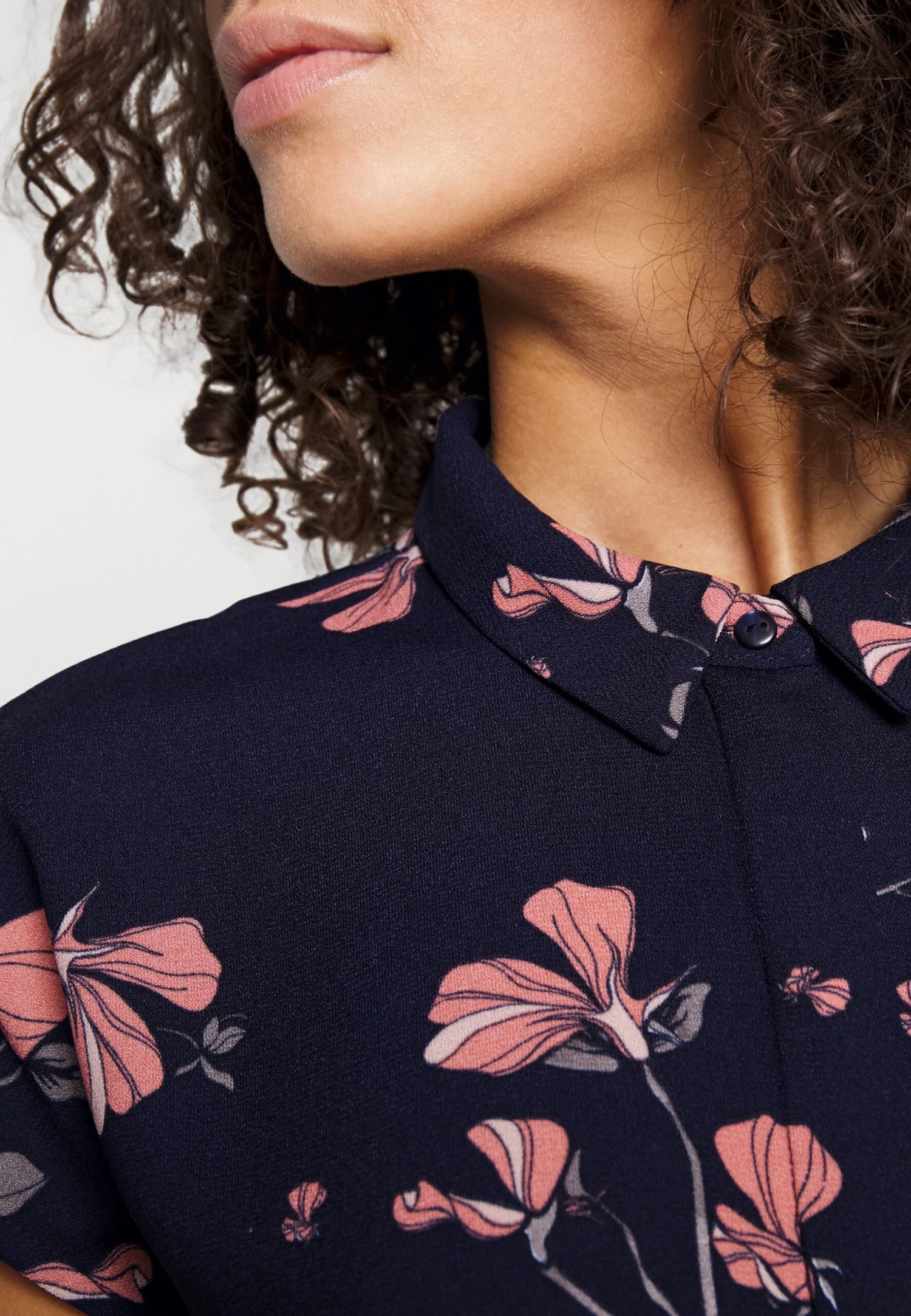 Vero Moda Tall Vmnewhallie Long Tie Dress- Blousejurk - Night Sky 7 Vero Moda Tall Vmnewhallie Long Tie Dress- Blousejurk - Night Sky - Afbeelding 5