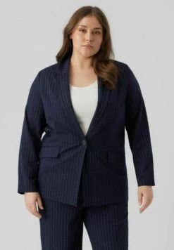 Vero Moda Curve Halflange Jas - Navy Blazer