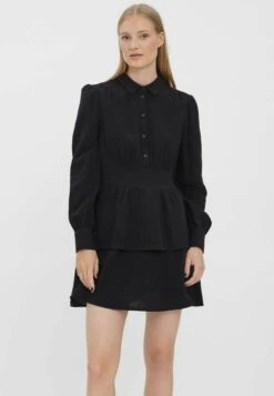 Vero Moda Mini Langärmeliges - Blousejurk - Black