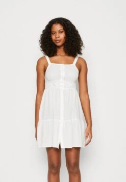 Vero Moda Vmmilan Short Dress - Blousejurk - Snow White