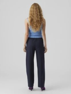 Vero Moda Vmliscookie Wide Pinstripe Pant - Broek - Navy Blazer/Birch -Vero Moda Winkel 8f061bf9b8554c63b76d9793dc0d4e6d