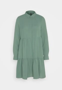 Vero Moda Vminge Knee Dress - Blousejurk - Dark Forest -Vero Moda Winkel 903dc264df6040808c27bdb0363dd034