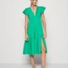 Vero Moda Vmjarlotte Calf Slit Dress- Jurk - Bright Green -Vero Moda Winkel 9156fb8be4af4ee3b0f02cc3363208b0