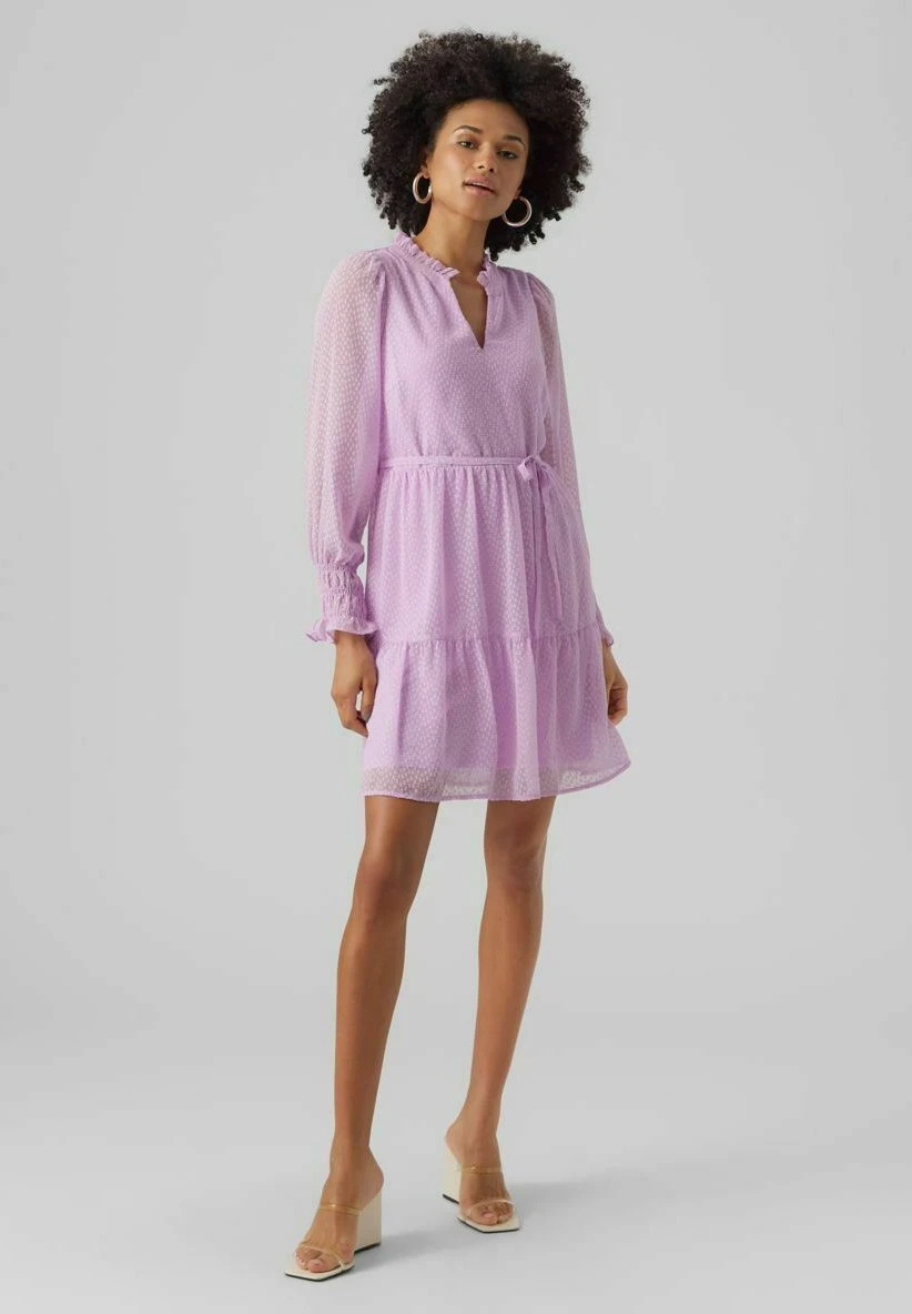 Vero Moda Minikleid - Jurk - Orchid Bloom 4 Vero Moda Minikleid - Jurk - Orchid Bloom - Afbeelding 2