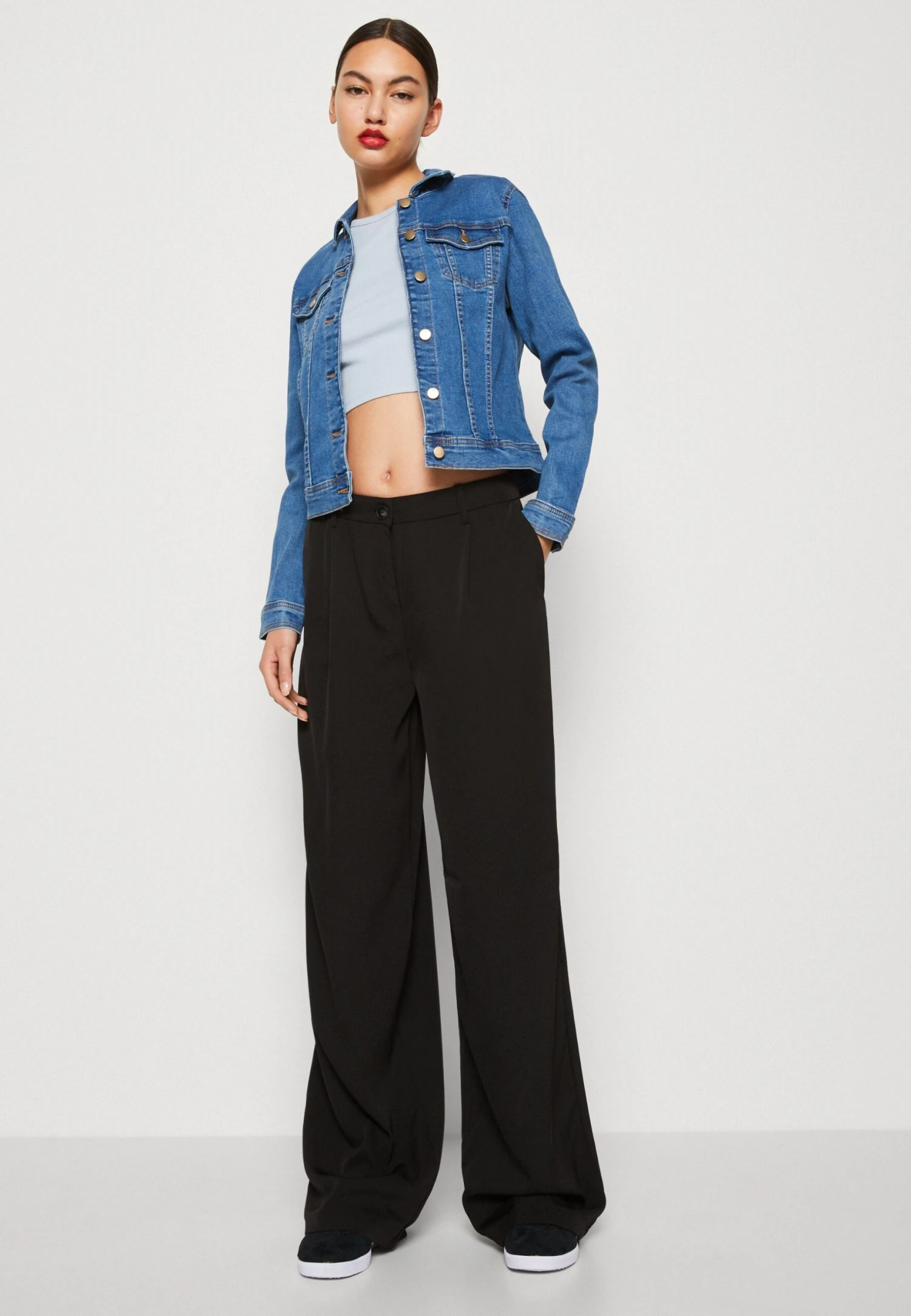 Vero Moda Vmlunadesi Wide Solid Pant - Broek - Black 6 Vero Moda Vmlunadesi Wide Solid Pant - Broek - Black - Afbeelding 4