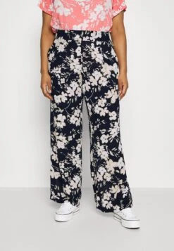 Vero Moda Curve Vmmenny Wide Pants - Broek - Navy Blazer