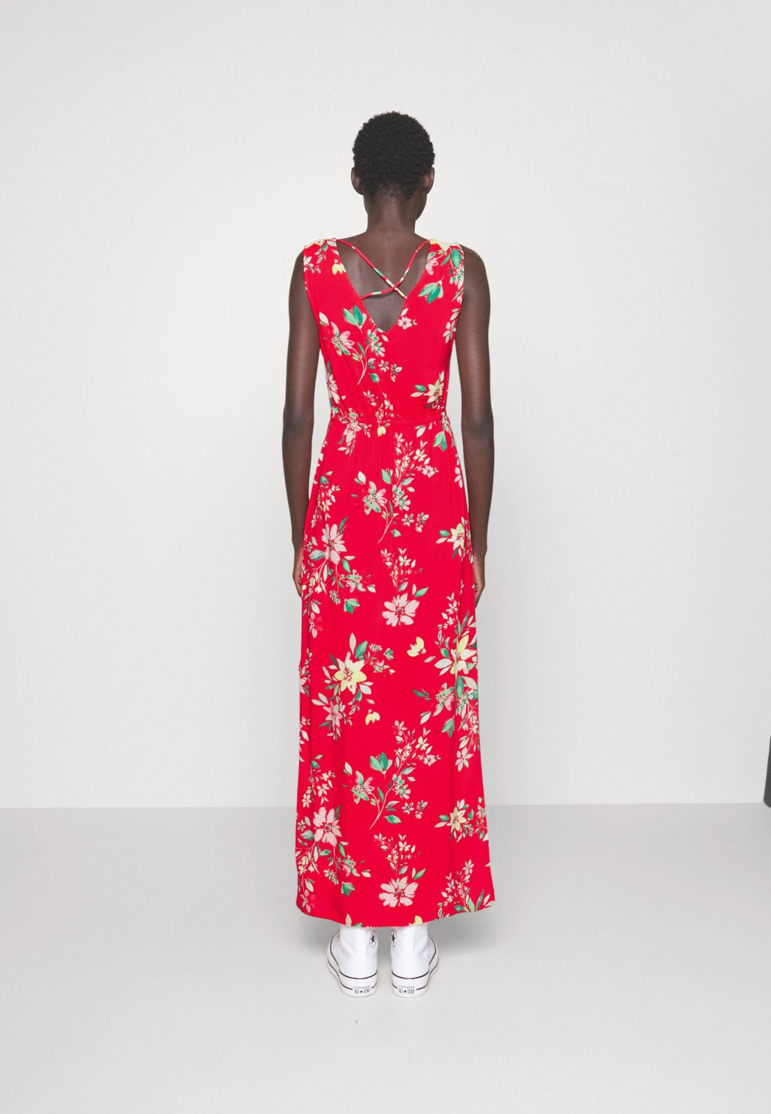 Vero Moda Tall Vmeasy Tank Dress - Maxi-Jurk - Goji Berry/Tika 5 Vero Moda Tall Vmeasy Tank Dress - Maxi-Jurk - Goji Berry/Tika - Afbeelding 3