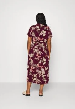 Vero Moda Curve Vmceasy Long Shirt Dress - Blousejurk - Winetasting/Lily -Vero Moda Winkel 94d8094b0aeb4c4583035e49a7e8b6fa