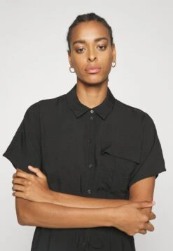 Vero Moda Tall Shirt Calf Dress- Jurk - Black -Vero Moda Winkel 979b00472f16490d84e636f621c9b1eb