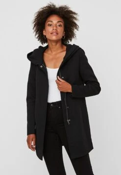 Vero Moda Dona Ls Ga Noos - Halflange Jas - Black