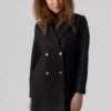 Vero Moda Vinceparis Boos - Halflange Jas - Black -Vero Moda Winkel 9a1028ad860f42efb340856f1638fd2f