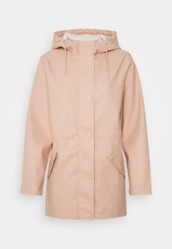 Vero Moda Petite Vmmalou Coated Jacket - Regenjas - Mahogony Rose