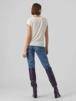 Vero Moda Vmava Plain Ss Gajrs Noos - T-Shirt Basic - Snow White -Vero Moda Winkel 9ef54985228847beba9060870b22b84a
