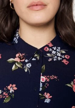 Vero Moda Curve Vmeasy Long - Blousejurk - Darkblue -Vero Moda Winkel a02722e17e7146aaa022145acd79f0d3