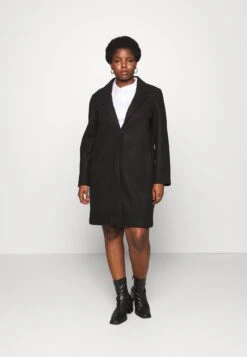 Vero Moda Curve Vmcpop Coat - Mantel - Black