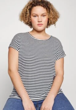 Vero Moda Curve Vmaya Plain Curve - T-Shirt Print - Black/Pristine -Vero Moda Winkel a1943e92d8b647219712f0b83a3960cb