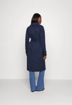 Vero Moda Tall Vmlou Long- Trenchcoat - Navy Blazer -Vero Moda Winkel a3cf89fc1ca24b679ebaaecdf80fad73