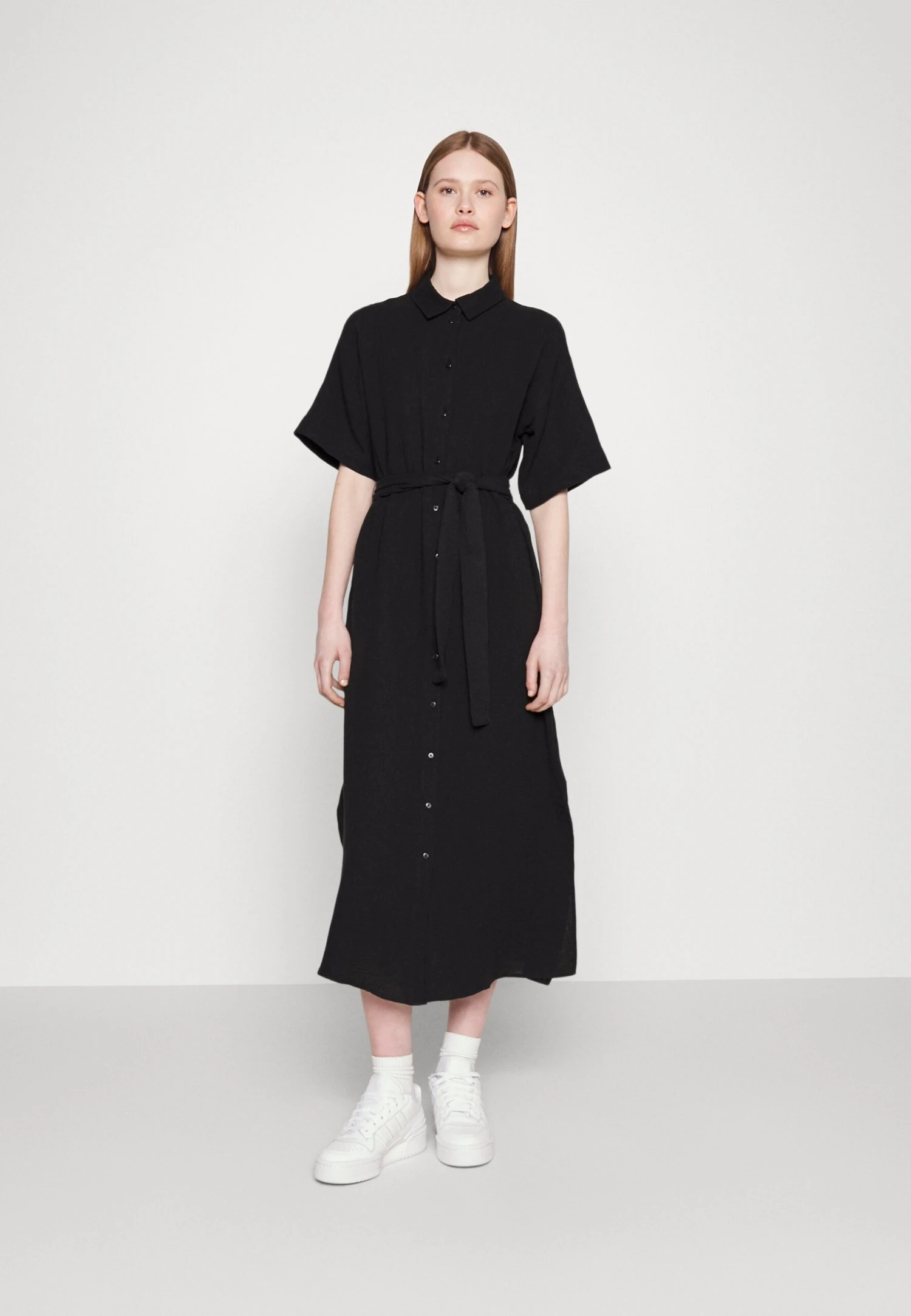 Vero Moda Vmnatali Nia 2/4 CalfWvn - Blousejurk - Black 3 Vero Moda Vmnatali Nia 2/4 CalfWvn - Blousejurk - Black