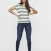 Vero Moda Vmwide Stripe S/L Ga Noos - T-Shirt Print - Laurel Wreath/Snow White -Vero Moda Winkel a5e824a6dca840498008ee51ed0847c1