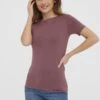 Vero Moda Vmpanda - T-Shirt Basic - Rose Brown 1 Vero Moda Vmpanda - T-Shirt Basic - Rose Brown -Vero Moda Winkel a6c0b71911774f478b8720ce832f5777