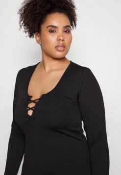 Vero Moda Curve Vmriva Short Dress- Jerseyjurk - Black -Vero Moda Winkel a7839d5ed912481e8eb2143b7b6967ae