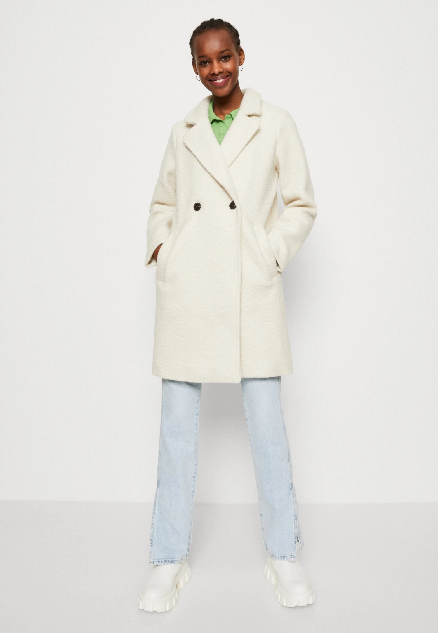 Vero Moda Vmgabriellaholly Coat - Mantel - Birch 6 Vero Moda Vmgabriellaholly Coat - Mantel - Birch - Afbeelding 4