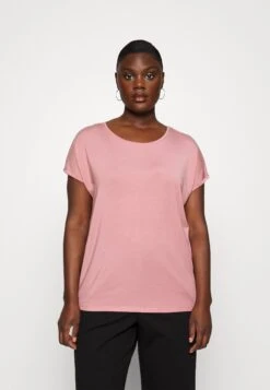 Vero Moda Curve Vmaya Plain - T-Shirt Basic - Ash Rose