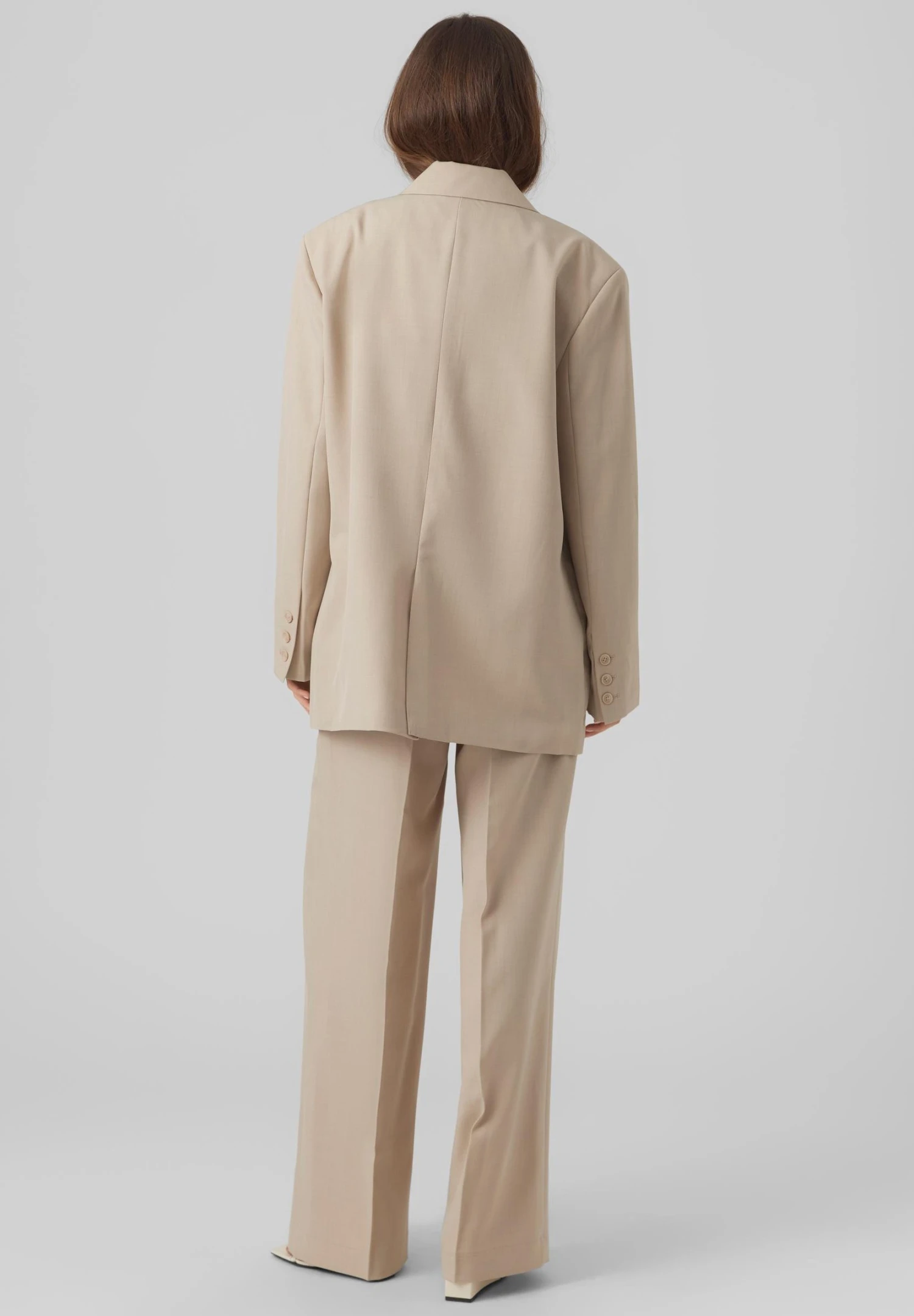 Vero Moda Vmmathilde- Halflange Jas - Semolina 5 Vero Moda Vmmathilde- Halflange Jas - Semolina - Afbeelding 3