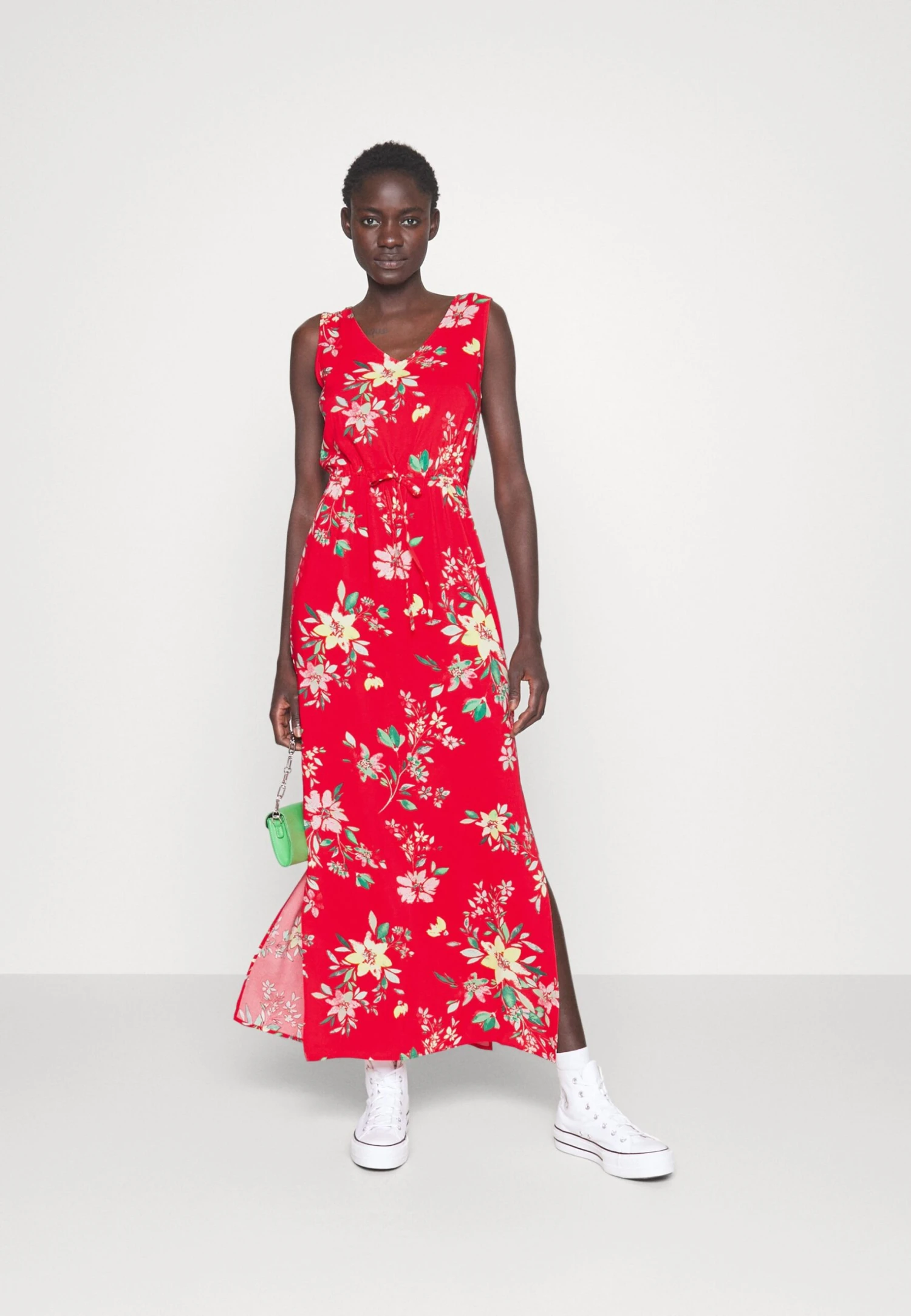 Vero Moda Tall Vmeasy Tank Dress - Maxi-Jurk - Goji Berry/Tika 4 Vero Moda Tall Vmeasy Tank Dress - Maxi-Jurk - Goji Berry/Tika - Afbeelding 2