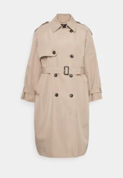 Vero Moda Curve Vmramonna - Trenchcoat - Silver Mink