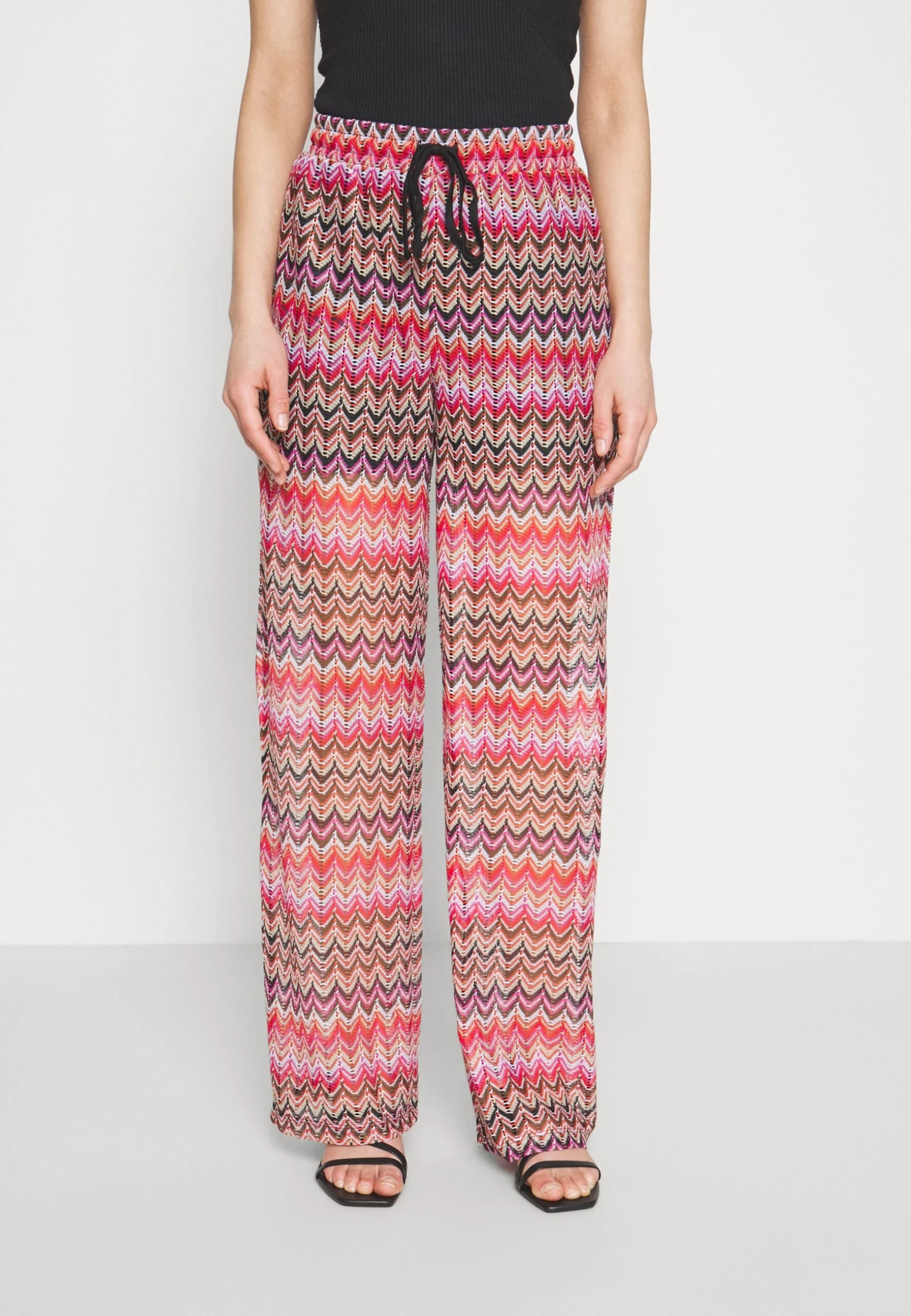 Vero Moda Petite Vmdicte Wide Pant- Broek - Bon Bon/Navy/Now 3 Vero Moda Petite Vmdicte Wide Pant- Broek - Bon Bon/Navy/Now