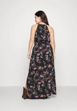 Vero Moda Curve Vmeasy Slit Maxi Dress- Maxi-Jurk - Black/Mille -Vero Moda Winkel af749feb55984ac7b325cf567342a5be