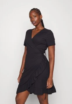 Vero Moda Curve Vmhaya Short Dress - Jurk - Black