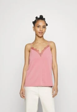 Vero Moda Petite Vmalberta Insert Lace Singlet- Top - Nostalgia Rose