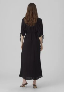 Vero Moda Vmmenny 2/4 Calf Dress - Maxi-Jurk - Black Solid -Vero Moda Winkel b16d91de5ad047968497bf4ecd90aed6