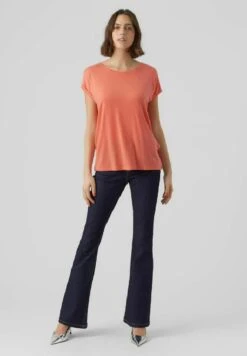 Vero Moda Vmava Plain Ss Gajrs Noos - T-Shirt Basic - Georgia Peach -Vero Moda Winkel b1c60193b5354938a9fe36eaad53bdfe