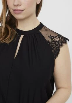 Vero Moda Curve Vmmilla Tee - Top - Black -Vero Moda Winkel b5852a9b25414ee799b7d576d2381193