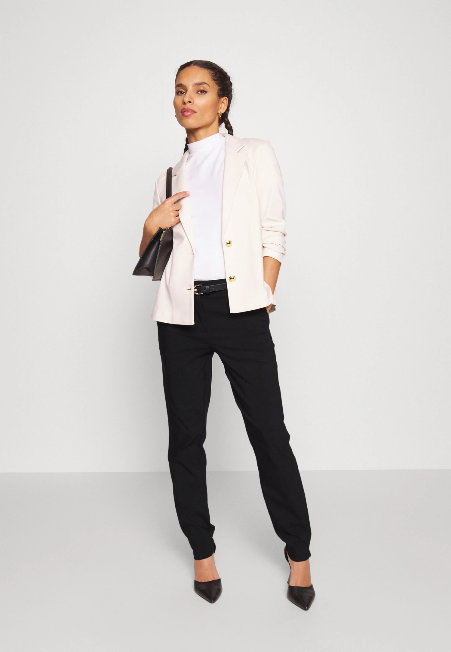 Vero Moda Petite Vmmille Slim Pant- Broek - Black 4 Vero Moda Petite Vmmille Slim Pant- Broek - Black - Afbeelding 2